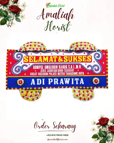 Papan Bunga Ucapan Selamat Tagime
